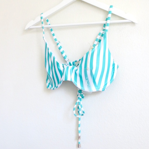 NEW! Kenny Flowers Watercolors The Lanai Underwire Bikini Striped SZ S, M, L - Picture 10 of 13